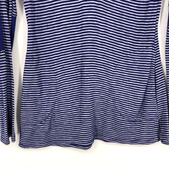 ATHLETA Striped Cowl Neck Hoodie Top - Picture 3 of 10